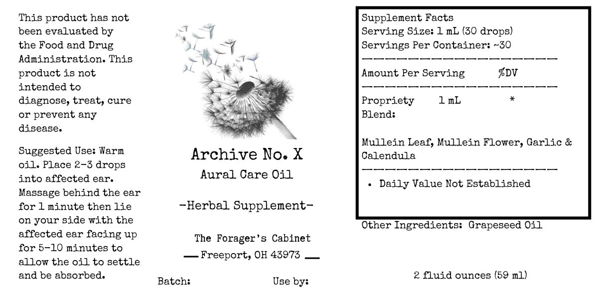 Archive No. X — Aural Care Oil - Image 2